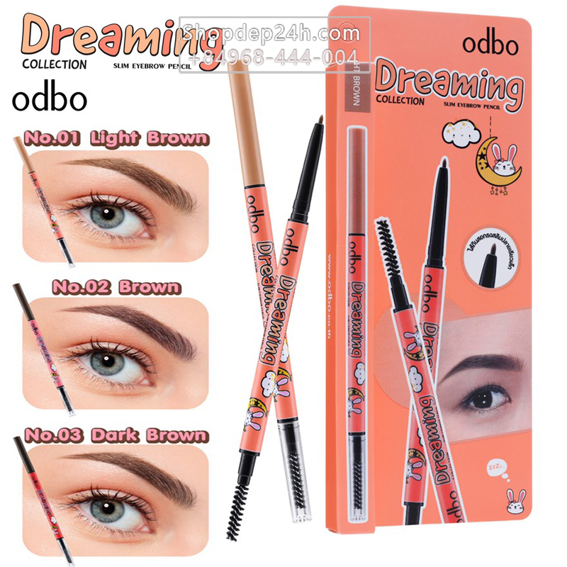 [Odbo] Chì kẻ mày Odbo Dreaming Slim Eyebrow Pencil Thái Lan